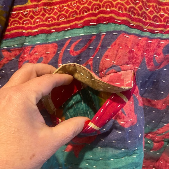 NWT! Jaded Gypsy Kantha top or jacket OSFM - Picture 4 of 4